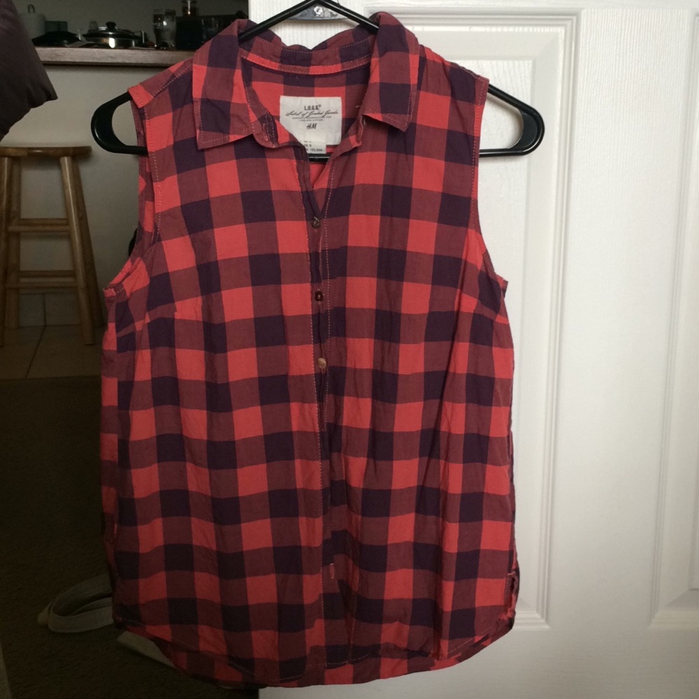 H&M plaid tank